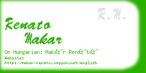 renato makar business card